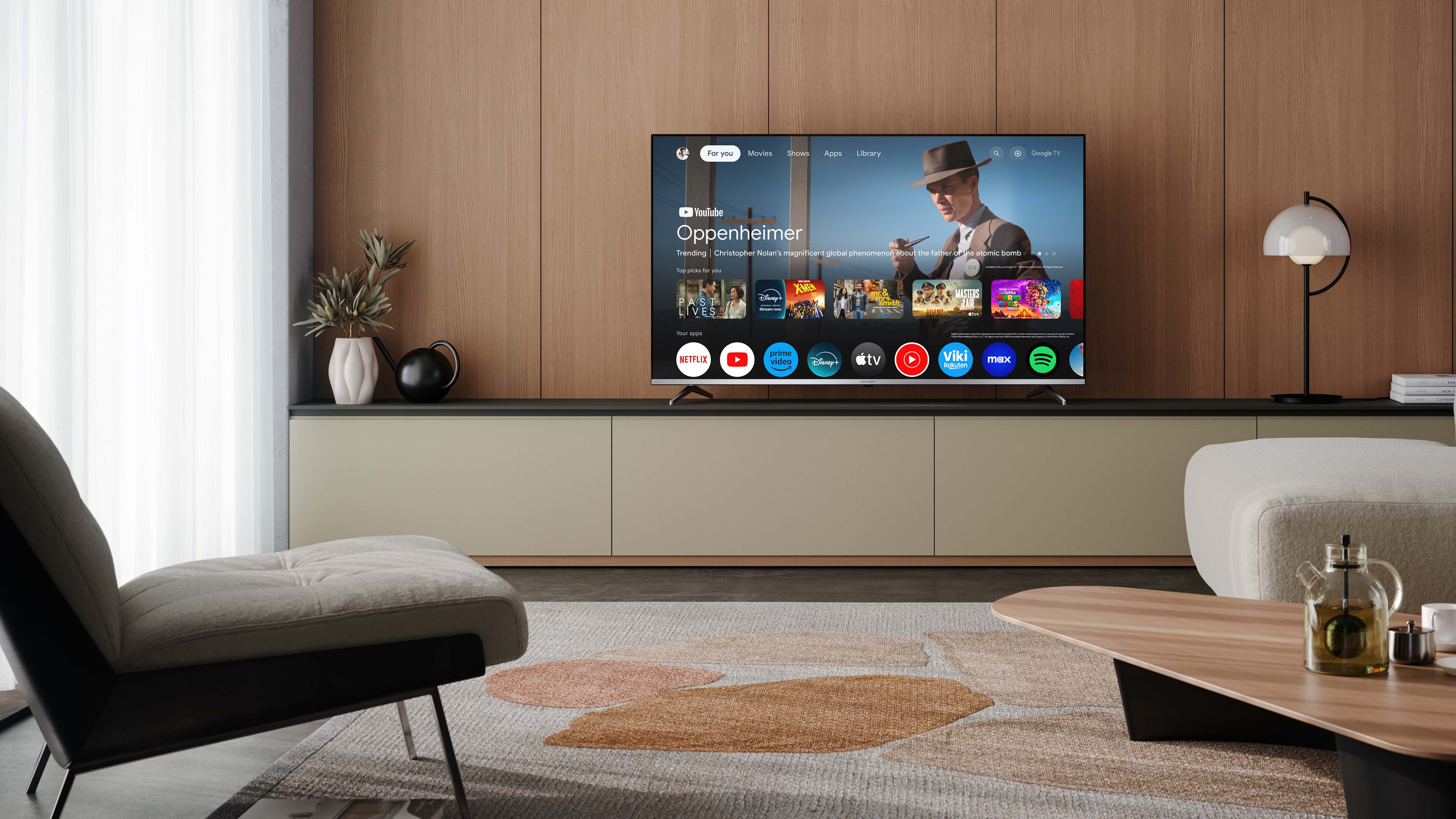 SMART TV 55" QLED SHARP AQUOS 55GP6260E